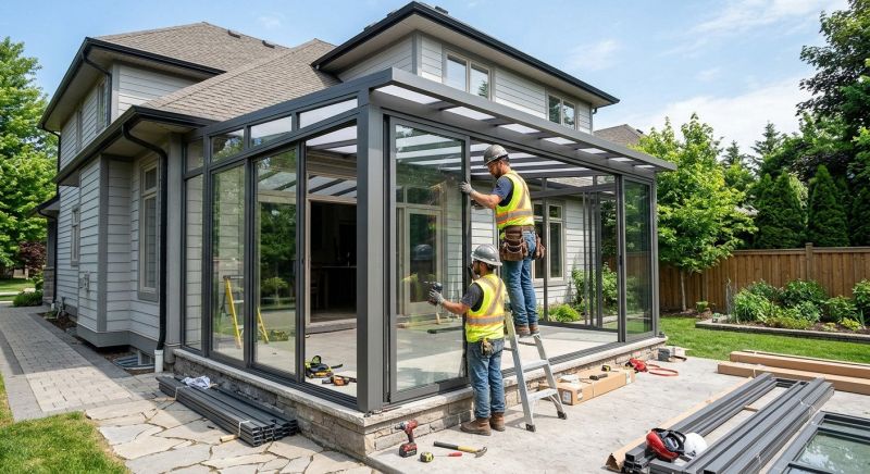 Enclosed Patio Installation in Asheville, NC