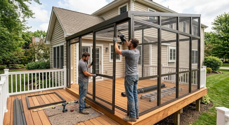 Lanai Enclosure Installation in Asheville, NC