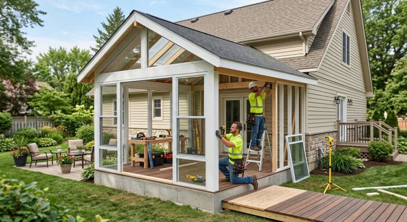 Porch Enclosure Installation in Longmont, CO